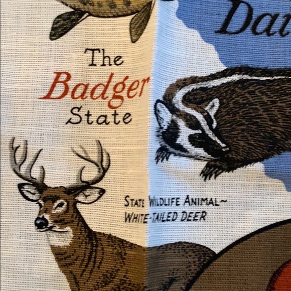 Wisconsin State Highlights Linen Kitchen Towel - Picture 5 of 8